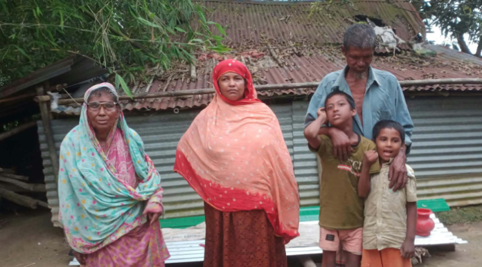 ঝিনাইগাতীতে এক প্রভাবশালীর বিরুদ্ধে অসহায় পরিবারের জমি দখলের অভিযোগ