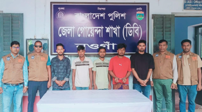 রাণীনগরে ৩৪ লাখ টাকা ছিনতাই, ব্যাংকের তিন কর্মীসহ গ্রেপ্তার ৬