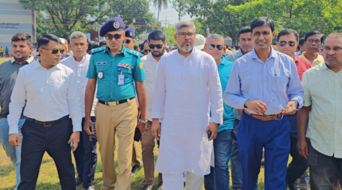 প্রধানমন্ত্রীর রাজশাহী সফর ঘিরে মাদরাসা মাঠে শেষ মুহূর্তের প্রস্তুতি, পরিদর্শনে RDA চেয়ারম্যান