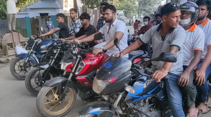 ভূঞাপুরে মাদকের বিরুদ্ধে তরুণ ও যুবকদের মোটরসাইকেল শোভাযাত্রা