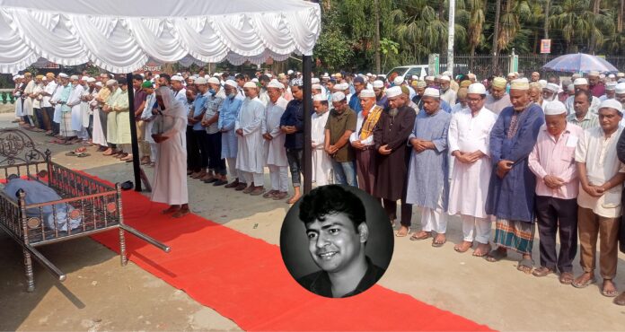 রংপুরের ইতিহাস লেখক ও সাবেক ছাত্রনেতা শুভ`র দাফন সম্পন্ন